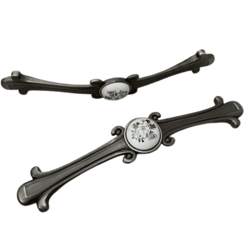 Kitchen Handle Black in White Color, Code 1029 | 