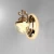 Gold Wall Light, 21 cm Length, 13 cm Width