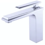 Washbasin Faucet, Chrome Color, Short