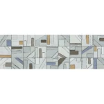 Laser Cut multi-colored Porcelain Walls Size 33×1 cm Rectangular Shape