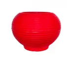 حوض زرع بلاستيك دائري كبير الزامل مصنوع من  البولي ايثلين اللون  احمر