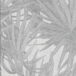 Tree-Patterned Wallpaper, Vinyl Sheath, Length 15.6m, Width 106cm, Dark and dull grey
