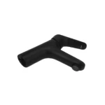 Short Washbasin Mixer with Flat Handle, black Color | ASK Company