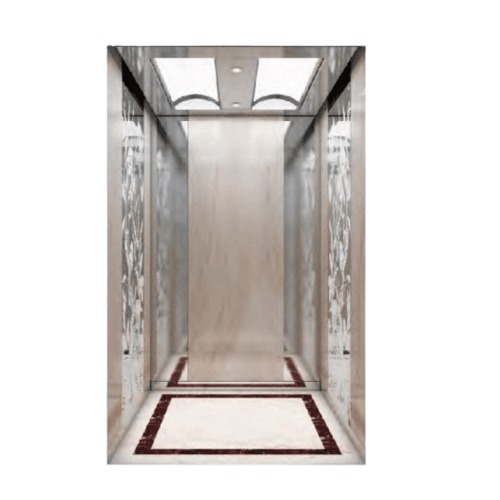 Passenger Elevator 1000 KG Load, 13 Persons, 1 m/s Speed, Faux Marble Grain, Stainless Steel Ceiling | TKJ1000/1.0-11