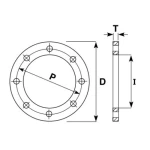 Galvanized flange size 315 mm, thickness 16 mm |  Union Pipe Company