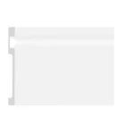 Skirting Polystyrene Length 2.4 m, Height 10 cm, White color, Model JU-10-2