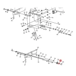 Hexagonal Nut, Size M6, Makita Brand