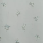 Floral Wallpaper, Length 15.6 meters, Width 106 cm, Green with Gray Color 