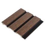 Synthetic Wood Panels PS, Size 290×16 cm, Brown Color, Model F12-628