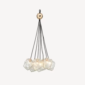 Meteorite Pendant Light Modern 41x41x151 cm Black | Gold | Abyat Company