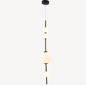 Ceiling Pendant Light 28x28x62 cm, Black Color | Abyat Company