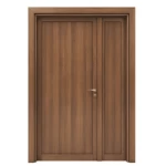 باب خشبي ونصف فاخر للمنازل، بني، مقاس 160 × 235 سم، موديل TR17