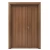باب خشبي ونصف فاخر للمنازل، بني، مقاس 160 × 235 سم، موديل TR17