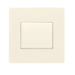 مفتاح كهرباء عريض مفرد 10 امبير سدرا الفنار مقاس 7×7 سم اللون بيج 