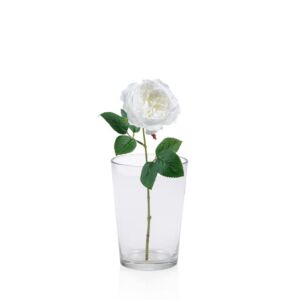 Artificial Rose Flower 36 cm, White Color | 