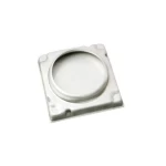 صفاية ارضية، لون كروم، حجم 13×13 سم 