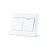 Double Switch 16 Amp One-Way Foutina, Size 7x7 cm, White Color