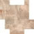 Crosscut Porcelain Tiles for Residential Spaces, Matte Surface, Size 25×25 cm, Dark Beige Color, 10 mm Thickness