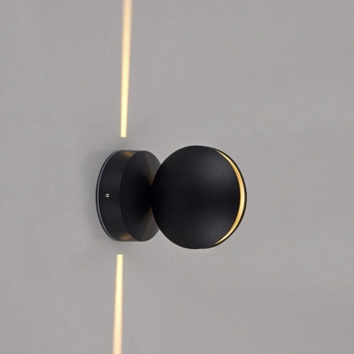 وحدة إضاءة LED جداريّة حديثة 6 واط، مقاس 110×47×120 مم، لون اسود | 49285