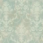 Classic wallpaper, green color, length 10 m, width 0.53 m, model EP6150  