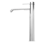 Long Washbasin Faucet Height 31.35cm, Depth 21.2 cm, Shiny Chrome