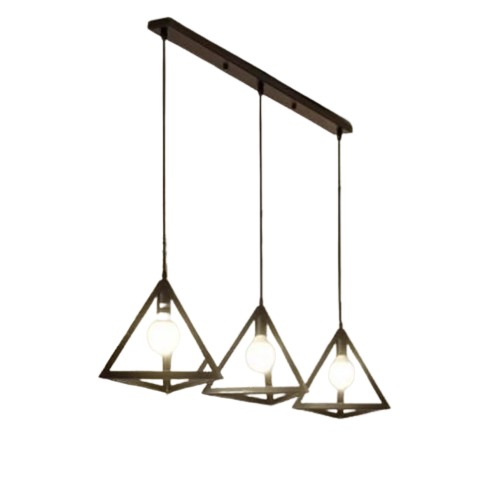 Black Triple Chandelier Base 50 cm Length, 6 cm Width | 4082