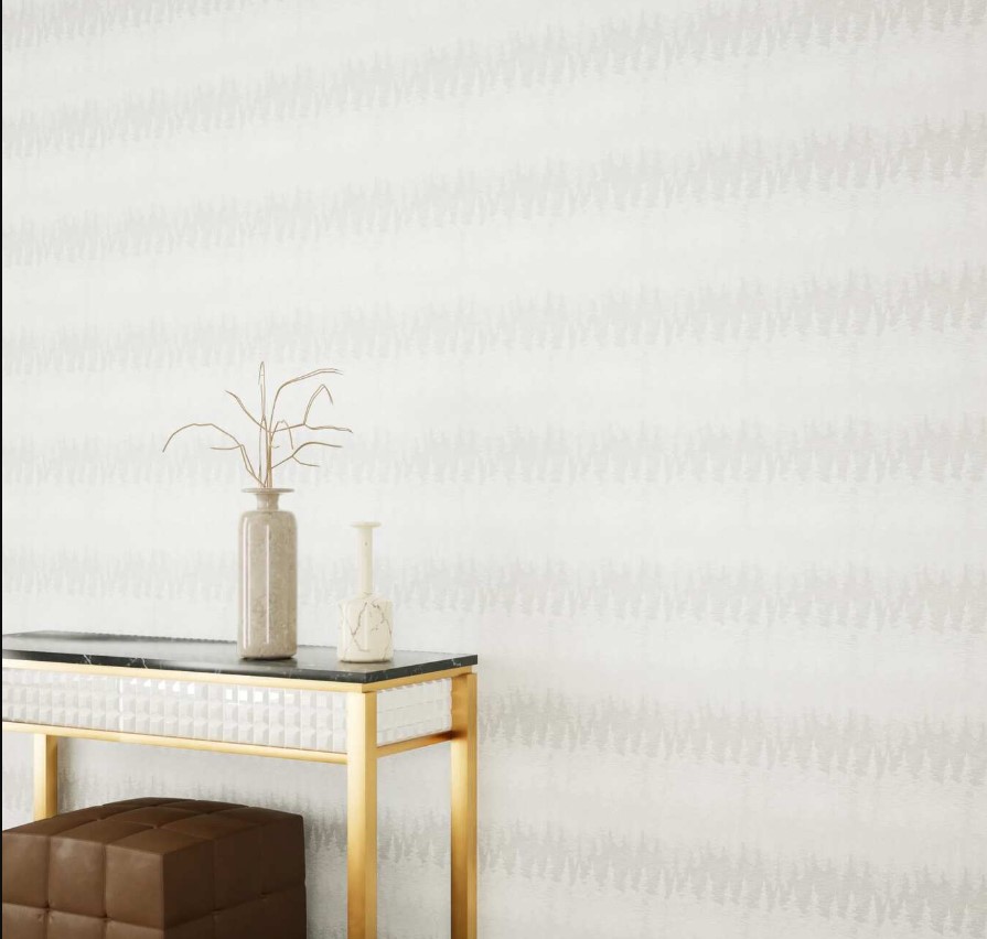 Patterned Design Wall Covering 10m x 50cm, Light Gray | 10211