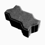 Uni Pavement Tiles, Dimensions 225×112.5 mm, Thickness 60 mm, Black Color | Opal Company