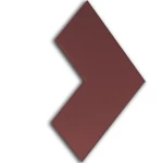 بلاط رصيف انترلوك ثلاثي الابعاد ارتفاع 8 سم  لون بني | مصنع الحسنية 