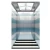 Passenger Elevator with No Machine Room, Etched Stainless Walls, PVC Floor, Capacity for 10 Persons, 800 KG Load, Operating Speed 1.5 m/s
