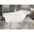 Pharaoh Bathroom Bathtub, Size 75×170 cm, White Color, Silver Leg