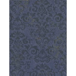 Italian Wallpaper Classic Design 10 m x 1.06 m Navy Blue, Model 81848 | Balbaid Decor Company