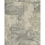 ورق جدران ايطالي، لون بيج داكن، تصميم مودرن، مقاس 10 م×1.06 م، موديل 81708