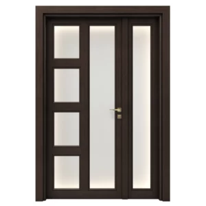 Dark Brown Wooden Double Door 160×235 cm, Product Number GPR07 | 