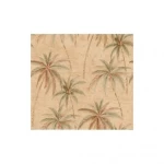 American wallpaper leaf-patterned design 10 m x 0.53 m, brown, model TR20001