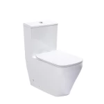 كرسي حمام افرنجي أرضي مقاس 81×41×71 سم، لون ابيض، ماركة تيفاني