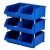 polyethylene Plastic Storage Bin, Size 35×20×18 cm, 15kg Capacity, Blue Color, Model LCDL6