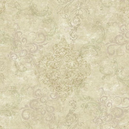 American Wallpaper Classic Design Beige Color, Size 10m x 0.53m, Model TB4246 | Balbaid Decor Company
