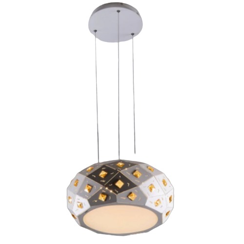ثريا LED مودرن علاقي أبيض، مقاس 40×20×80 سم | 3621
