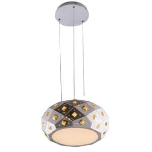 ثريا LED مودرن علاقي أبيض، مقاس 40×20×80 سم | 3621