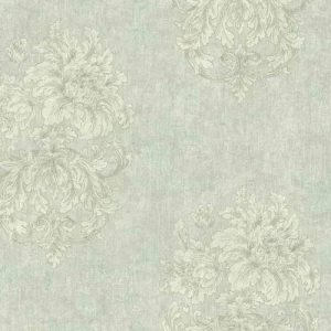American Floral Wallpaper 10 m x 0.53 m Pale Green, Model EP6125 | Balbaid Decor Company