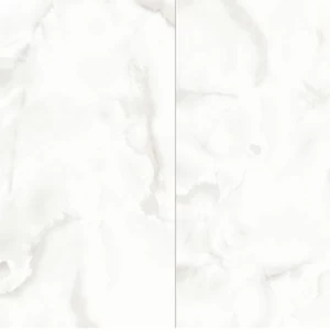 بلاط بورسلان سمك 9.5 ملم حجم 60 × 120 سم لامع أبيض، شكل مستطيل | Fujian