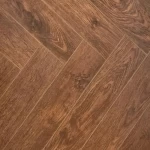 HDF wooden parquet boards, brown color, 8 mm thickness, model number 4-90758