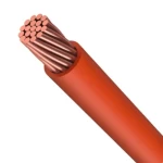 سلك كهرباء نحاس مجدول 6 AWG جهد 600 فولت (MTW)، لون برتقالي، طول اللفة 500 قدم | كابلات الشرقية