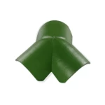 زاوية سقف خرسانية ثلاثية، أبعاد 420×465 مم، لون أخضر غامق | مصنع الديار العتيقة