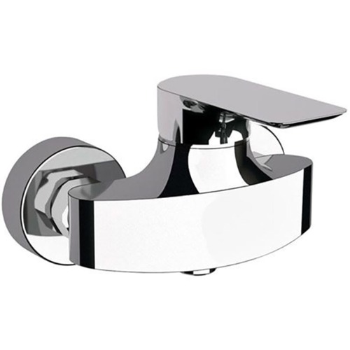 Italian Infinity Shattaf Mixer With Handle Above, Brass, Chrome Color | Al Muhaidib Sanitary and Ceramic
