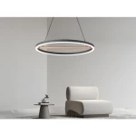 Hanging Light, Sand Black + Rose Gold Color, Dimensions 1500 mm × 350 mm, 27W LED