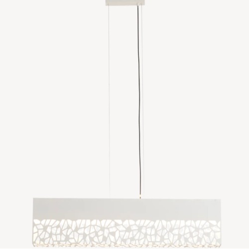 White Hanging Light 148x120x13 cm, Matte Finish | Abyat Company