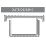 Cable Trunk Tee Connection (W/P), Pre Galvanized Steel, Outside Bend, 2.0mm Thick, 60mm Height, 450mm Width | BAHRA