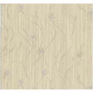 Italian Wallpaper Floral Design Beige Color, Size 10mx0.73m, Model 81032 | Balbaid Decor Company